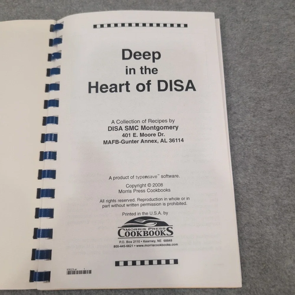 DISA Family Cookbook 2008 Deep in‎ the Heart of DISA Recipes